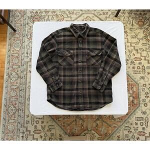 Outdoor Life Plaid Button-Up Long Sleeve Shirt Large